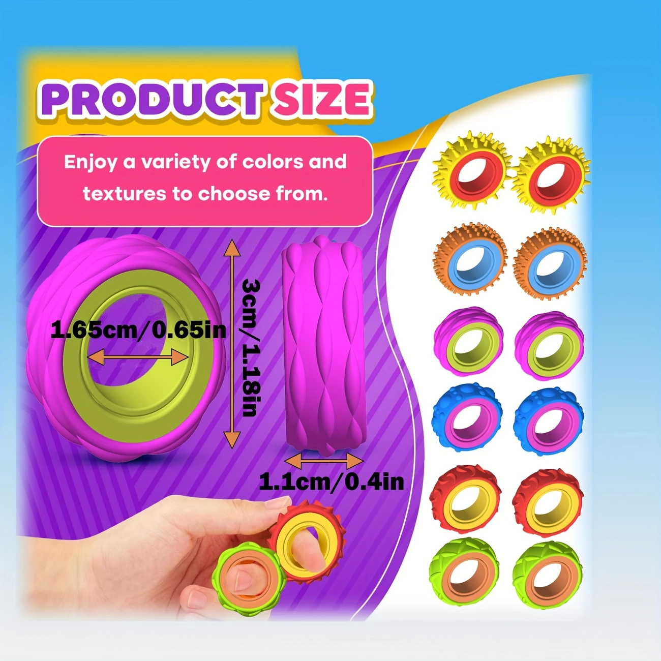 Fidget Sensorische Draairingen - Afbeelding 3