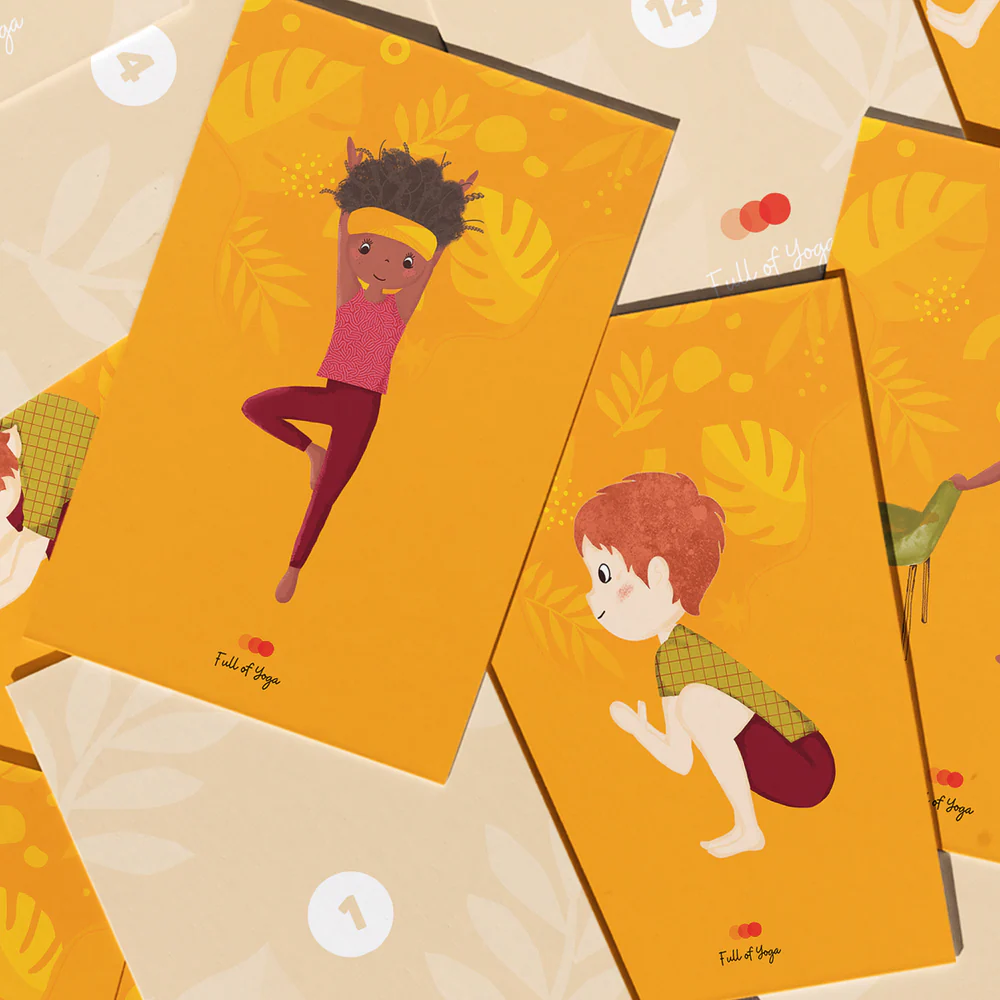 Kaartenset Yoga Op En Naast Je Stoel - Afbeelding 2