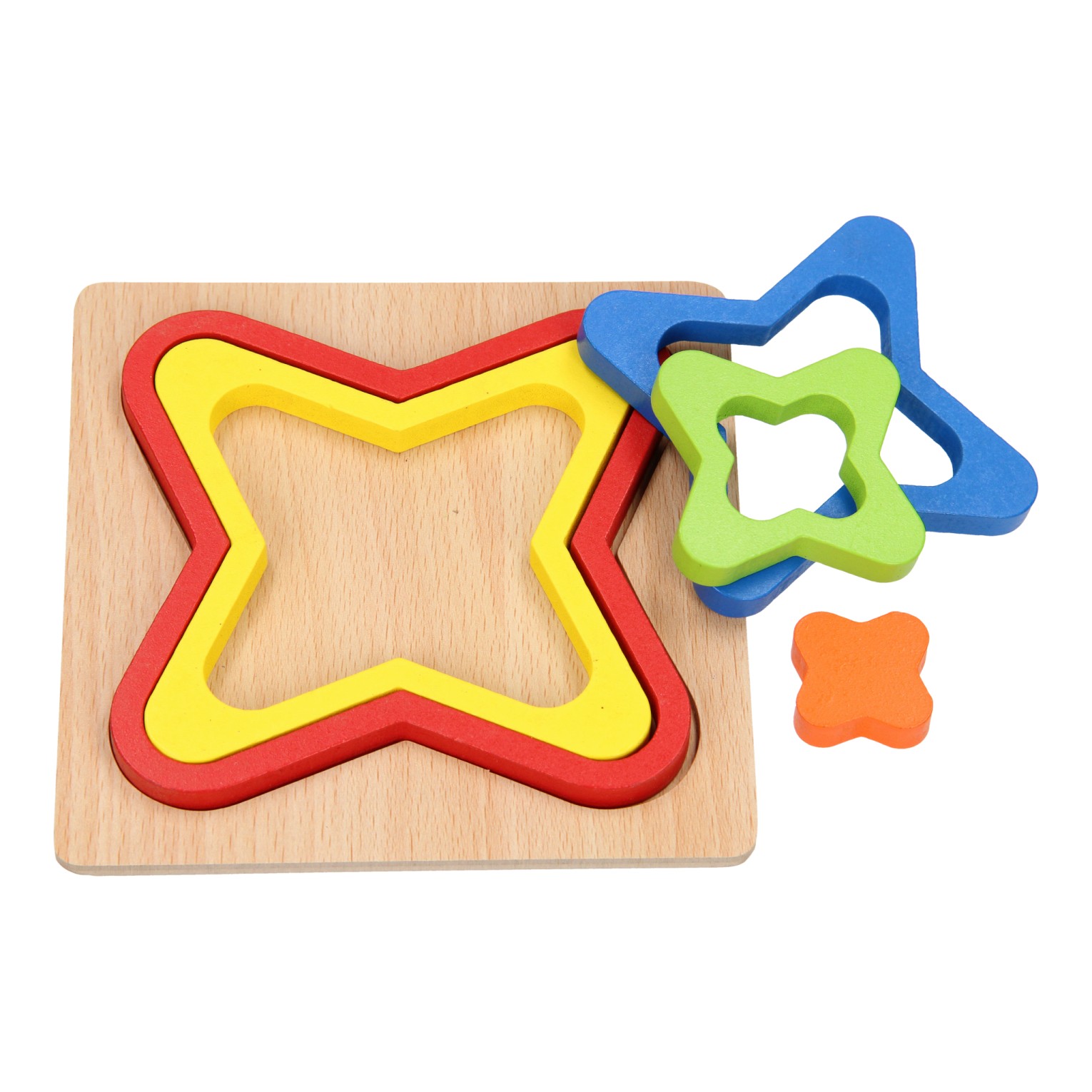 Houten Vormenpuzzel Vlindervorm - Afbeelding 2