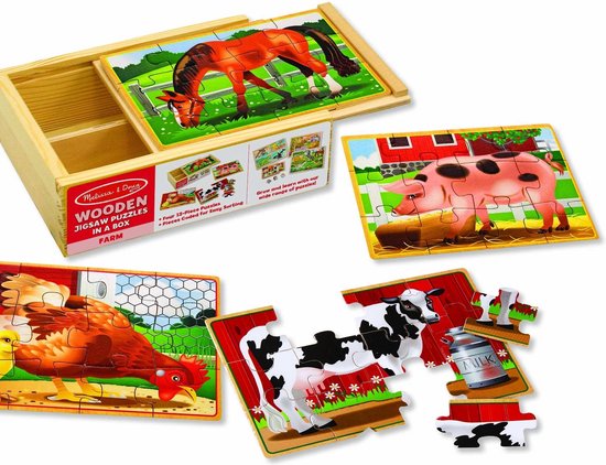 4 Puzzels Boerderijdieren