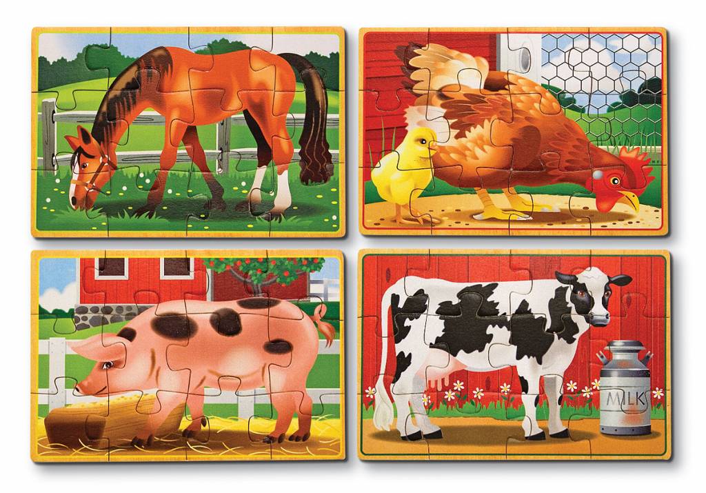 4 Puzzels Boerderijdieren